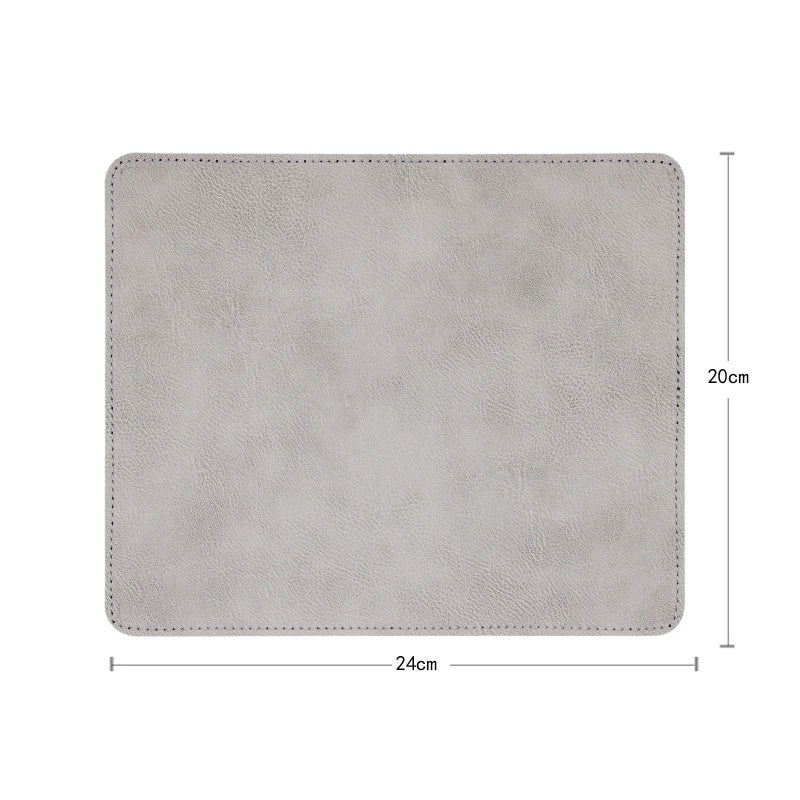 Newplenty Non-Slip Rubber Base Mousepad for Laptop Computer PC Personality Desings Gaming Mouse Pad Mat 9.45 X 7.87 inch (Leahter Mouse Pad-Gray, 9.45 X 7.87 inch) - Image 2